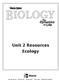 Unit 2 Resources Ecology