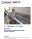 CLEAN WATER FOR EGYPT