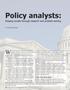 Policy analysts: Shaping society through research and problem-solving