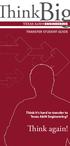 TRANSFER STUDENT GUIDE. Think it s hard to transfer to Texas A&M Engineering? Think again!