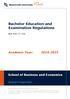 Bachelor Education and Examination Regulations