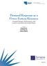Demand Response as a Power System Resource Program Designs, Performance, and Lessons Learned in the United States