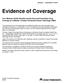 Evidence of Coverage