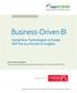 Business-Driven BI: Using New Technologies to Foster Self-Service Access to Insights 1