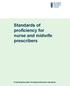Standards of proficiency for Guidance for nurses