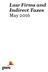 Law Firms and Indirect Taxes May 2016