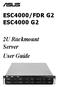 ESC4000/FDR G2 ESC4000 G2. 2U Rackmount Server User Guide