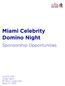 Miami Celebrity Domino Night