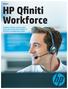Brochure. HP Qfiniti Workforce. Expedite superior contact center performance with the HP Qfiniti 10 workforce management module