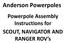 Anderson Powerpoles. Powerpole Assembly Instructions for SCOUT, NAVIGATOR AND RANGER ROV s