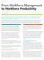 From Workforce Management to Workforce Productivity