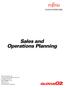 Sales and Operations Planning