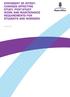 STATEMENT OF INTENT: CHANGES AFFECTING STUDY, POST-STUDY WORK AND MAINTENANCE REQUIREMENTS FOR STUDENTS AND WORKERS. February 2012