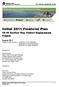Initial 2011 Financial Plan