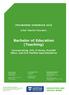 Bachelor of Education (Teaching)