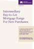 Intermediary Buy-to-Let Mortgage Range For New Purchases
