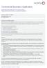 Commercial Insurance Application