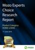 Mozo Experts Choice Research Report. Product Category: HOME LOANS