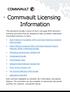 Commvault Licensing Information