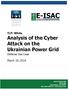 TLP: White Analysis of the Cyber Attack on the Ukrainian Power Grid. Defense Use Case