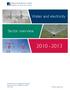 2010-2013. Water and electricity. Sector overview