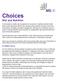 Choices Diet and Nutrition