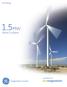 GE Energy 1.5MW. Wind Turbine