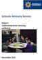 Schools Advisory Service. Report: Addressing stress; ensuring wellbeing