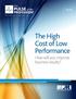 8th Global Project Management Survey. The High Cost of Low Performance How will you improve business results?