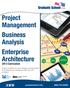 Project Management Business Analysis Enterprise Architecture