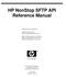 HP NonStop SFTP API Reference Manual