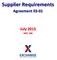 Supplier Requirements