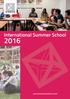 International Summer School