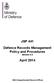 JSP 441. Defence Records Management Policy and Procedures Version 4.3. April 2014