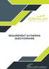 REQUIREMENT GATHERING QUESTIONNAIRE