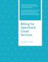 Billing for OpenStack Cloud Services