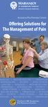 Offering Solutions for The Management of Pain