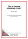 City of Lennox HOUSING STUDY