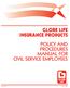 GLOBE LIFE INSURANCE PRODUCTS POLICY AND PROCEDURES MANUAL FOR CIVIL SERVICE EMPLOYEES