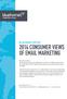 2014 CONSUMER VIEWS OF EMAIL MARKETING