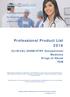Professional Product List 2016