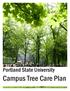 Portland State University. Campus Tree Care Plan