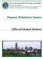 Disposal of Electronic Devices. Office of General Services