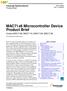 MAC71x6 Microcontroller Device Product Brief Covers MAC7106, MAC7116, MAC7126, MAC7136