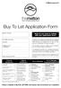 Buy To Let Application Form