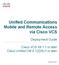 Unified Communications Mobile and Remote Access via Cisco VCS