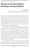 Conference Review. What are the Ten Most Effective Vocabulary Teaching Activities? Tomoko Antle Hokkaido University of Education, Iwamizawa