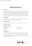 MBA Application Form