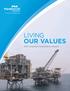 Going further. Doing more. LIVING OUR VALUES. 2015 Corporate Sustainability Report