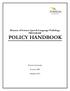 Masters of Science Speech-Language Pathology PROGRAM POLICY HANDBOOK